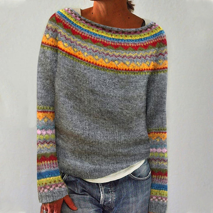 Elyse | Gebreide Trui in Vintage-stijl