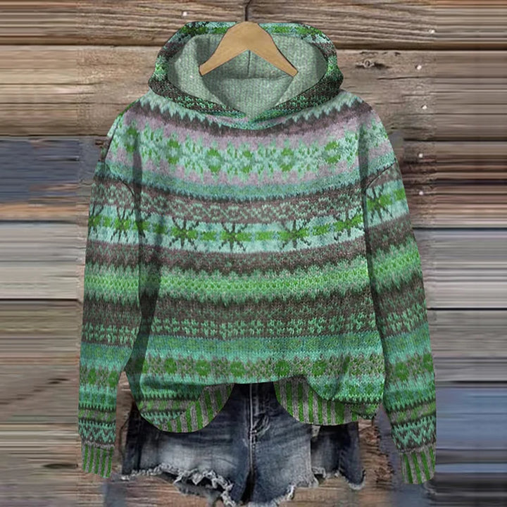 Gaby | Vintage Hoodie met Etnisch Patroon