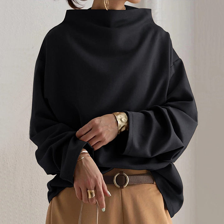 Lisa | Casual Top met Opstaande Kraag