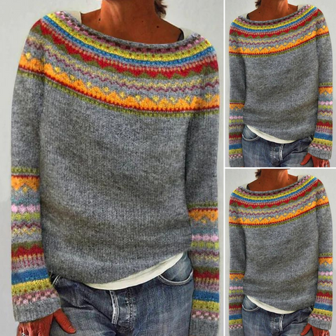 Elyse | Gebreide Trui in Vintage-stijl