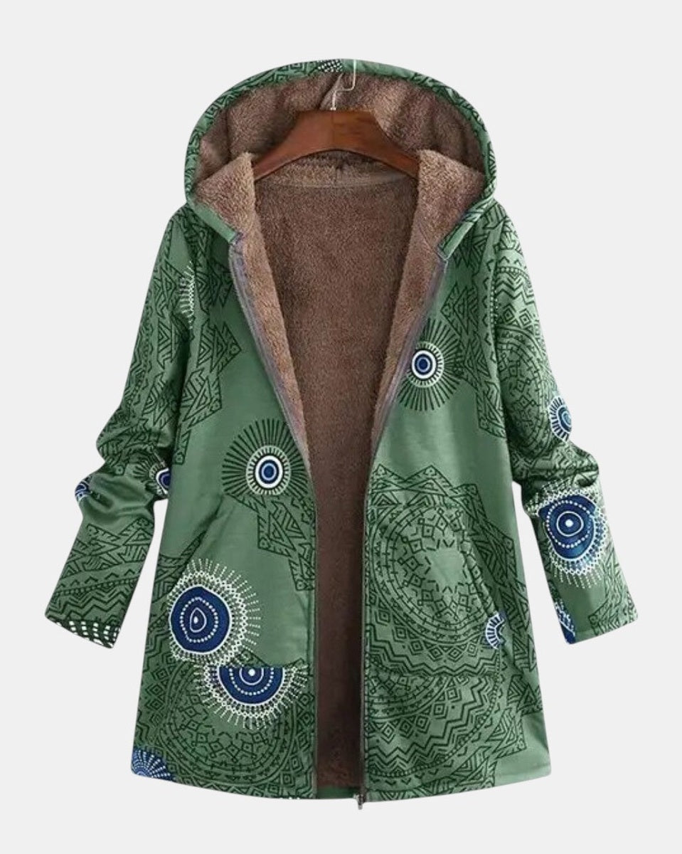 Sage – Sherpa-jack met tribalpatroon