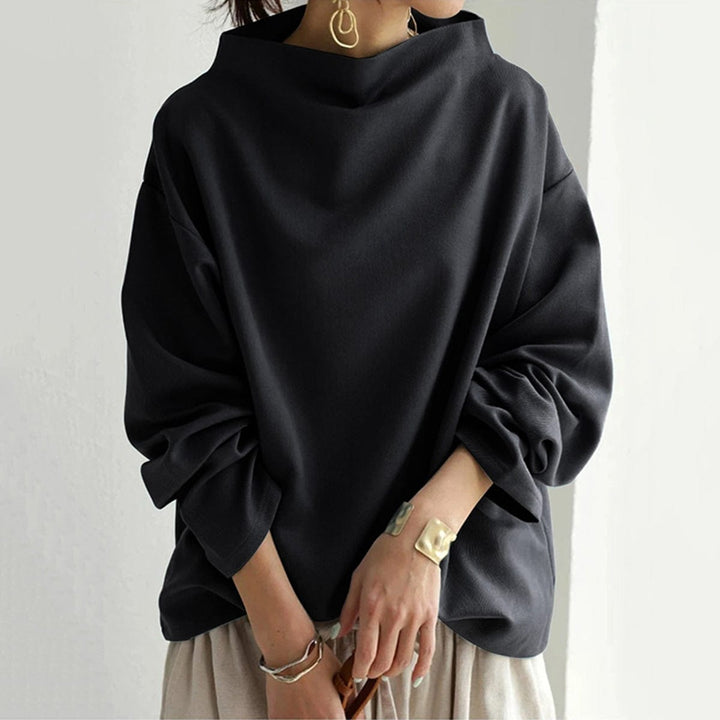 Lisa | Casual Top met Opstaande Kraag