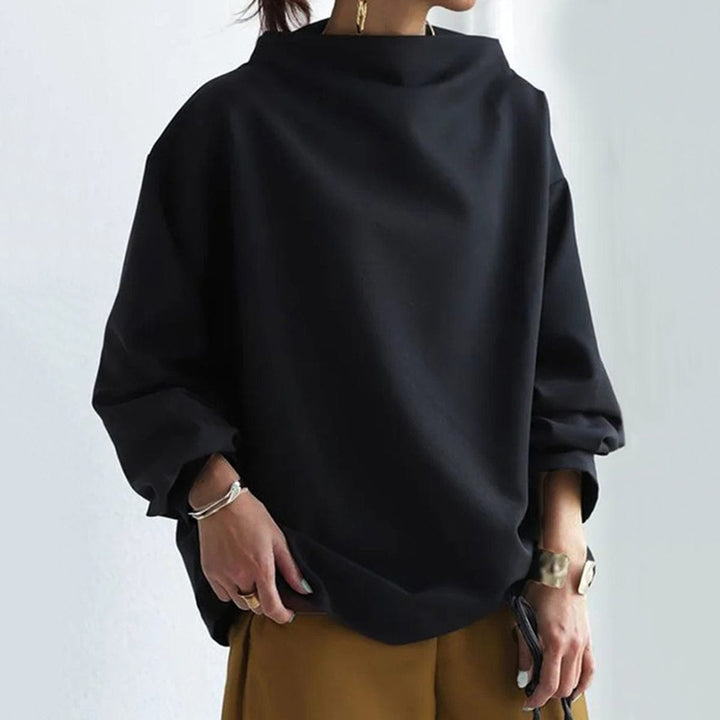 Lisa | Casual Top met Opstaande Kraag