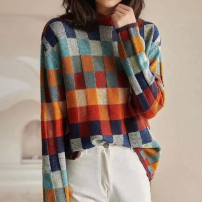 Isla | Knusse Trui in Vintage-stijl